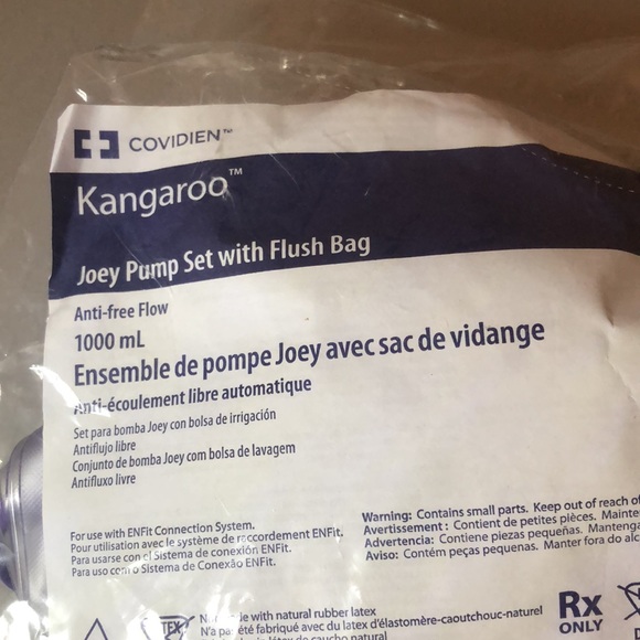 7 Kangaroo Joey Dual Bag Feed Set - 1000 mL Flush Set 763662 New Factory… - Picture 4 of 6